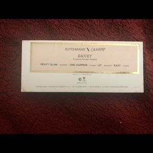 Colourpop x iluvsarahii sauces palette